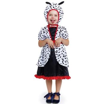 Disfraz de Dálmata en vestido con capucha para bebé y niña