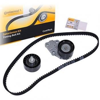 Juego de correas de distribución CONTITECH CT887K1 - Kit completo que incluye correa de distribución, polea tensora y rodillo guía. Diseñado para vehículos específicos, fabricado con materiales de alta calidad para garantizar durabilidad y