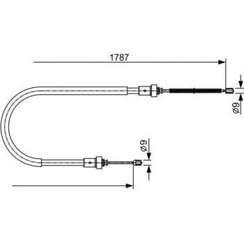 Cable de freno de mano BOSCH 1 987 482 410