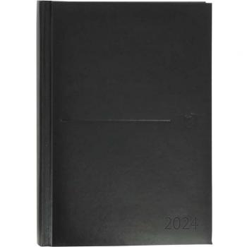 Agenda Oxford Classic 2024 A5 Día por Página Tapa Dura Acolchada Espiral Color Negro 15x21cm Ref.400178516