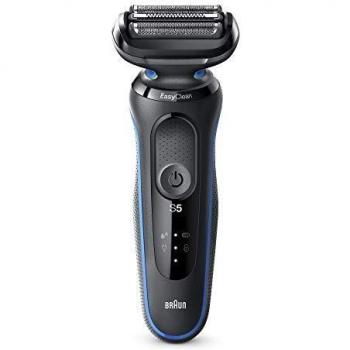 Braun Series 5 50-B1000s Afeitadora Eléctrica, máquina de afeitar barba hombre de Lámina, Uso en Seco y Mojado, Recargable, Inalámbrica, Azul