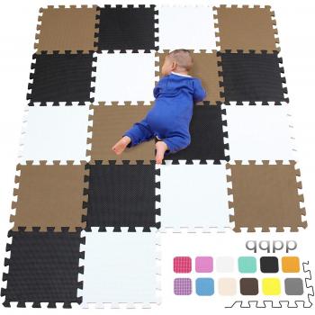 qqpp Alfombra Puzzle para Niños Bebe Infantil - Suelo de Goma EVA Suave. 18 Piezas
