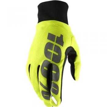 Guantes 100% Hydromatic WP de bicicleta - Negro Amarillo (L)
