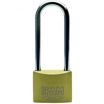 IFAM| Candado Serie K| De Latón| Modelo Arco Extralargo| K40AEL| Alta Seguridad| Excelente Solución| Apto en Interiores y Exteriores| Buena Resistencia