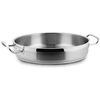 Lacor - 57640 - Paellera Sin Tapa 40x8cm Inox 18%Cr.