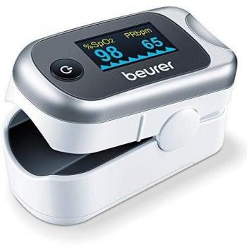 Beurer PO40 Pulse Oximeter | Measures heart rate, arterial oxygen saturation and perfusion index for those with medical conditions | Suitable for high-altitude sports | Medical device