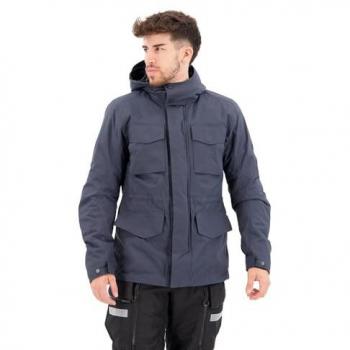 Chaqueta de moto de hombre Triomphe 2 H2O Revit, color azul marino oscuro, material textil, impermeable (WP), talla M