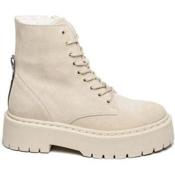 Steve Madden Skylar Beige Suede Women's Ankle Boots