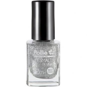Pollié Esmalte de Uñas Purpurina Plata 12ml