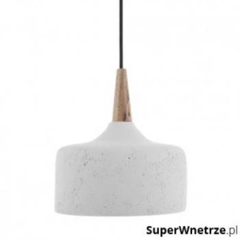 Lámpara colgante de yeso blanco moderna contemporánea para interior y exterior Beliani Burano