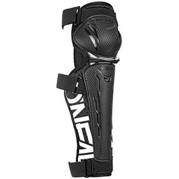 Oneal Trail FR Carbon Look Knee Guard Black/White L Protecciones MX Motocross, Adultos Unisex