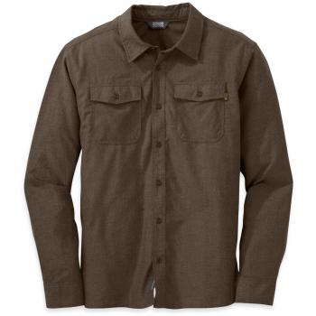 Outdoor Research Hombre Tiempo Libre Camisa Men 's gastown L/S Camiseta, otoño/invierno, hombre, color tierra, tamaño small