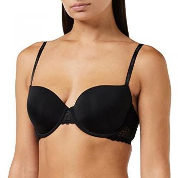Sujetador Balconette Preformado con Aro Calvin Klein Flirty Negro 80B