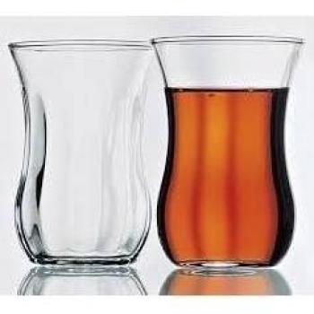 Té Glass Optik-Juego de 12vasos de té Pasabahce Turco Cay Bar té