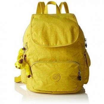 Kipling City Pack S, Bolso de Mochila para Mujer, Amarillo