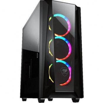 Gabinete Cougar MX660-T RGB con Panel de Cristal Templado, USB-C/USB 3.1, Negro, Mid-Tower para Mini-ITX y Micro-ATX