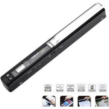 Flylinktech Mini Scanner Escáner Portátil de Alta Resolución Sin Cable 900 DPI Formato de Archivo JPEG / PDF
