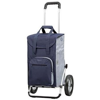 Andersen Carro de Compra Royal con Bolsa Dante Azul, Volumen 45L, Marco Aluminio y Ruedas con radios metallicos, Compartimento Termico