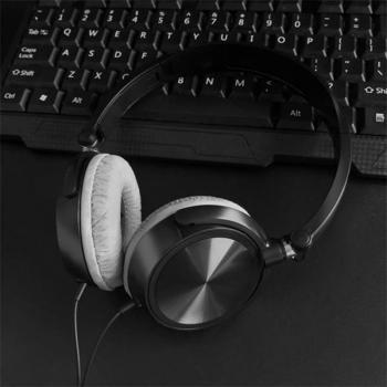 Auriculares Gaming Estéreo con Cable 3.5mm, Grandes, Cancelación de Ruido, Over Ear para PC y Teléfono