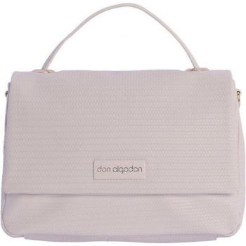 Bolso de mano Daniela color marfil con cremallera