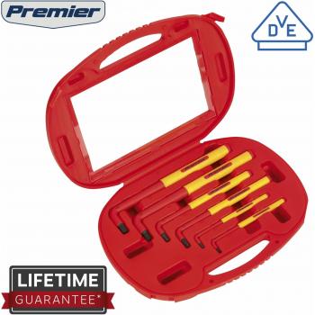 Sealey AK7177 6 Piece Extra-Long VDE Hex Key Set, Silver