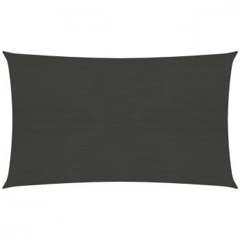 Parasol vela gris antracita HDPE 160 g/m² 3,5x5 m