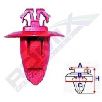 Clip ROMIX 80105, 10 Piezas, Listón, Color Variado, Material Plástico Resistente