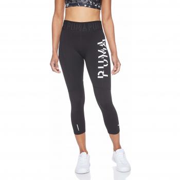 PUMA Logo 3/4 Tight Mallas Deporte, Mujer, Black, XS