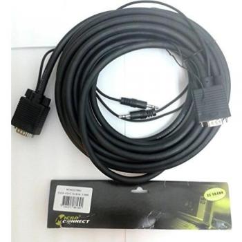 Microconnect MONGG7BMJ - Adaptador de cable VGA 7 m con conector D-Sub y 3,5mm en color negro