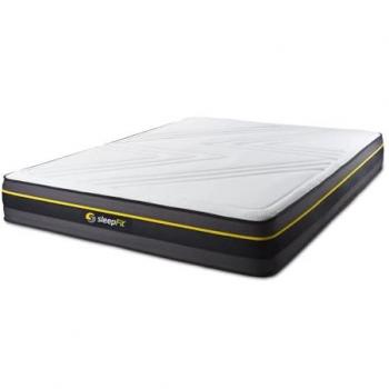 Colchón Sleepfit blanco con espuma viscoelástica 150 x 190 cm