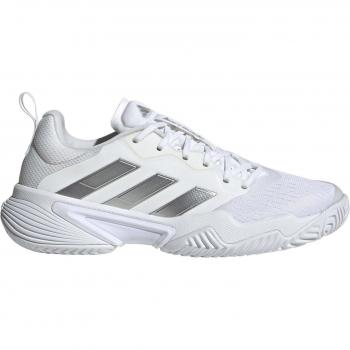 Adidas Barricade Zapatilla de Tenis para Todas Las Superficies Mujeres Blanco Plateado 40 2/3