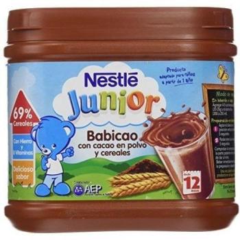 Nestlé - Junior Babicao Chocolate para Niños desde 12 Meses, 400g