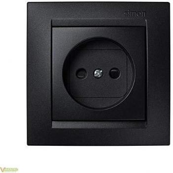 Simon Base Enchufe Electrico 45X80X80Mm Bipolar Empotrar Grafito, 0