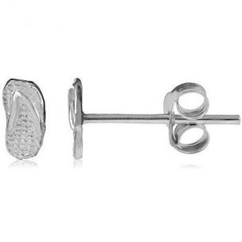 Córdoba Jewels | Pendientes en plata de ley 925 con diseño Chanclas Silver
