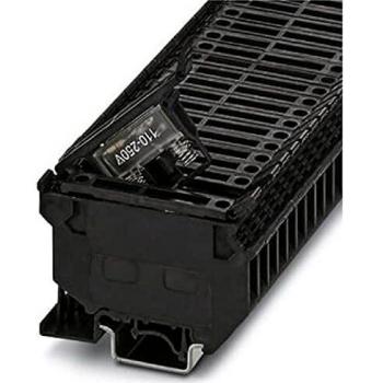 Phoenix Contact UK 5-HESILA 250 Fuse Terminal Block, 6.3A, 8.2mm Width, Black
