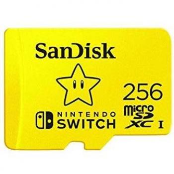 SanDisk 256GB microSDXC card for Nintendo Switch consoles up to 100 MB/s UHS-I Class 10 U3