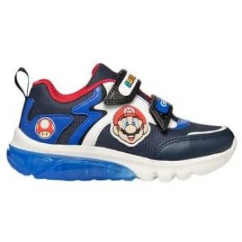 Geox Ciberdron LED Sneakers for Boys - Navy Blue/Royal Blue