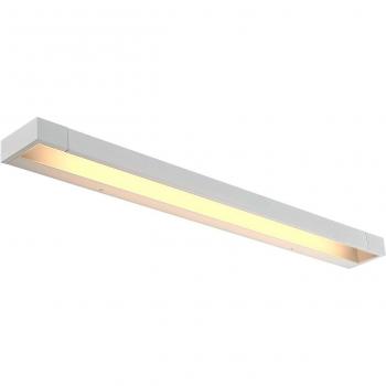 Lámpara de espejo para cuarto de baño LED Arcchio Jora, IP44, 90 cm, moderna, blanca, fabricada en aluminio, con una llama