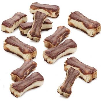 Lukullus Huesos Rellenos para Perros Sabor Pato y Pollo - Pack Promocional 2+1 Gratis Tamaño Pequeño (36 x 5 cm)