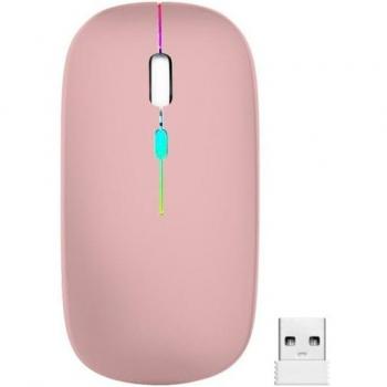 IMPERII ELECTRONICS Raton inalambrico bluetooth silent rosa