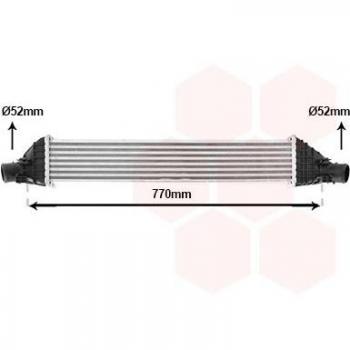 Intercooler VAN WEZEL 17014715 - Enfriador de aire para turbo, alta eficiencia