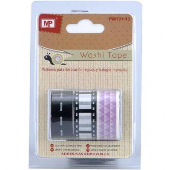 MP PM191-13 - Pack de 3 cintas decorados, tamaño 3 x 3 m