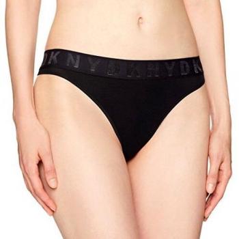 DKNY Litewear - Tanga de malla para mujer -  Negro -  Large