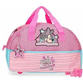 Disney Bolsa de Viaje Minnie Pink Vibes 40 cm, Rosa