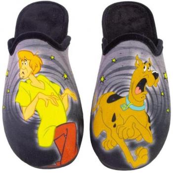 Zapatillas de casa de hombre negro CARMELO RODRIGUEZ 472 SCOOBY