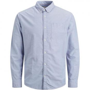 Camisa de manga larga JACK AND JONES 12182486 OXFORD para hombre en color azul cashmere
