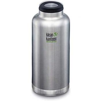 Klean Kanteen Botella TKWide 64oz, Adultos Unisex, Plateado, 118,1 x 118,1 x 285,75mm