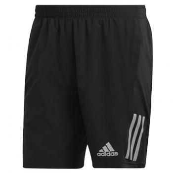 Pantalones Cortos de Running Adidas Own The Run 9'' para Hombre, Color Negro/Plata Reflectante, Talla L, Modelo H58593