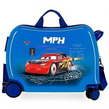 Disney Cars Rocket Racing Maleta Infantil Azul 50x38x20 cms Rígida ABS Cierre combinación 34L 2,1Kgs 4 Ruedas Equipaje de Mano
