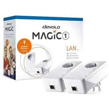 Kit de Inicio Powerline Devolo Magic 1 LAN (1200 Mbit/s, 2x Gigabit LAN, Blanco)